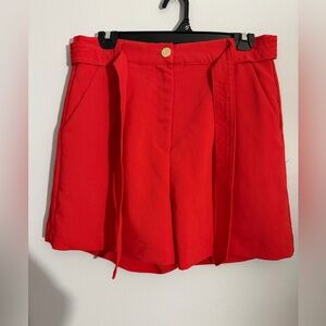 Draper James High Waist Red Shorts